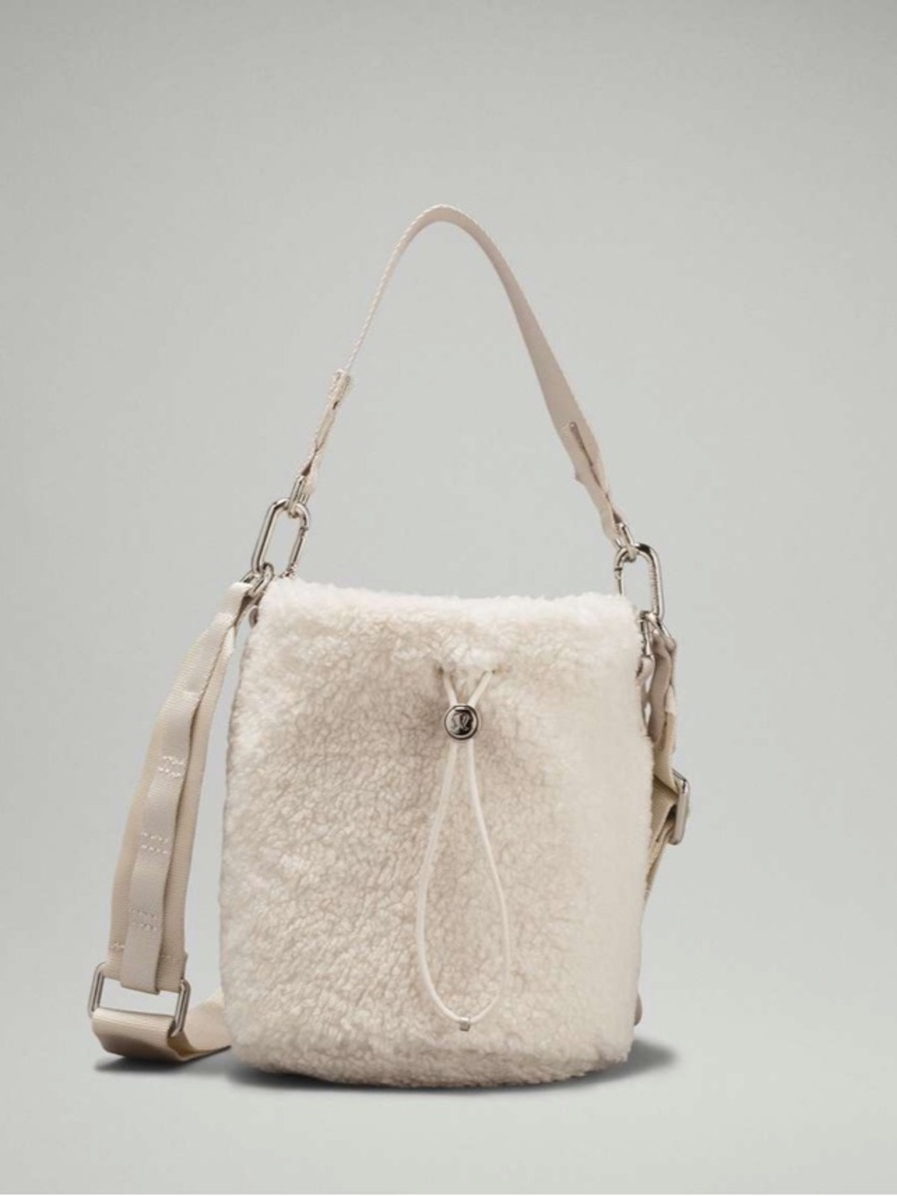 lululemon athletica Sherpa Bucket Crossbody in white opal